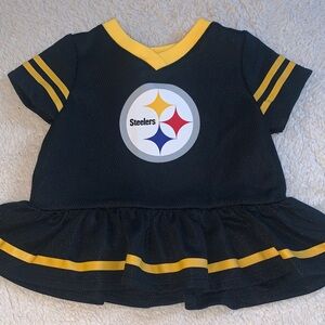 NFL Pittsburgh Steelers Baby Dress 3-6M Football Tunic EUC